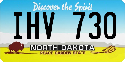 ND license plate IHV730