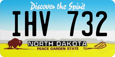 ND license plate IHV732