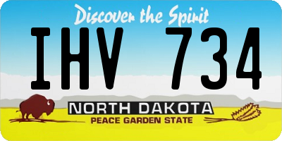 ND license plate IHV734