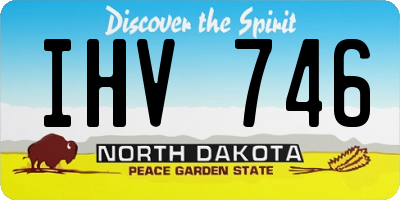 ND license plate IHV746