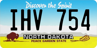 ND license plate IHV754