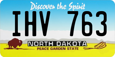 ND license plate IHV763