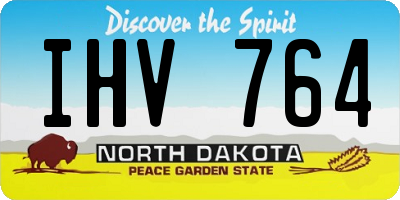 ND license plate IHV764