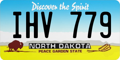 ND license plate IHV779