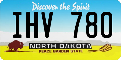 ND license plate IHV780