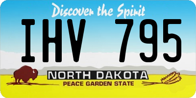 ND license plate IHV795
