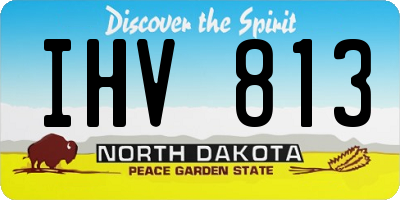 ND license plate IHV813
