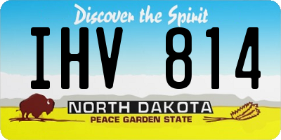ND license plate IHV814