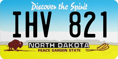 ND license plate IHV821