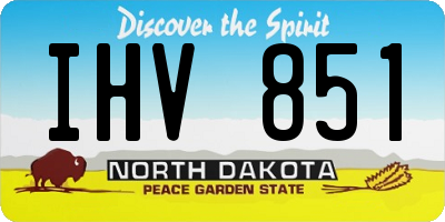 ND license plate IHV851