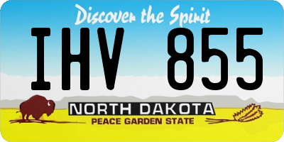 ND license plate IHV855