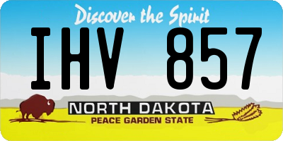 ND license plate IHV857