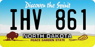ND license plate IHV861