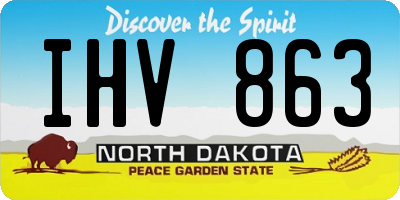 ND license plate IHV863