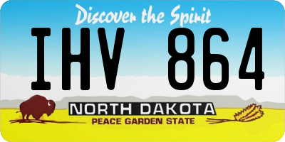 ND license plate IHV864
