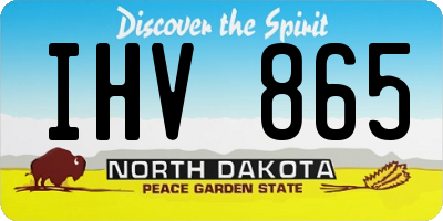 ND license plate IHV865