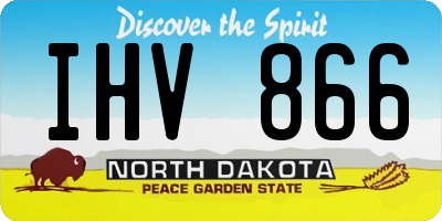 ND license plate IHV866
