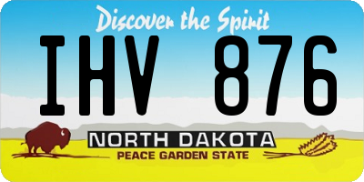 ND license plate IHV876
