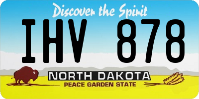 ND license plate IHV878