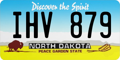 ND license plate IHV879