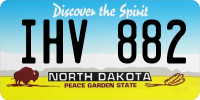 ND license plate IHV882