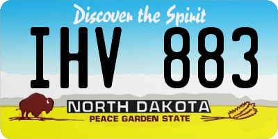 ND license plate IHV883