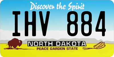 ND license plate IHV884