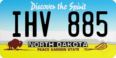 ND license plate IHV885
