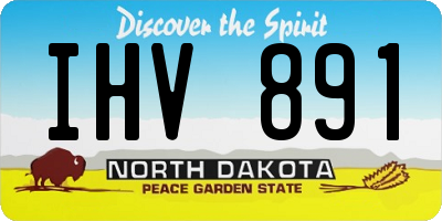 ND license plate IHV891