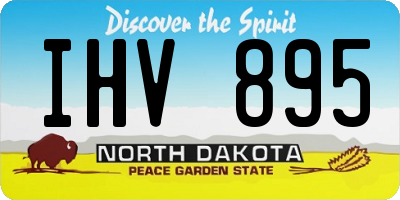 ND license plate IHV895