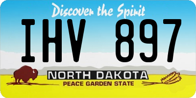 ND license plate IHV897