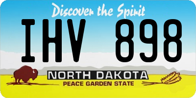 ND license plate IHV898