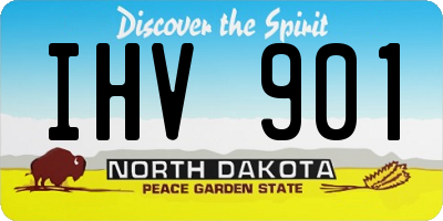 ND license plate IHV901