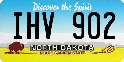 ND license plate IHV902