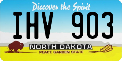 ND license plate IHV903