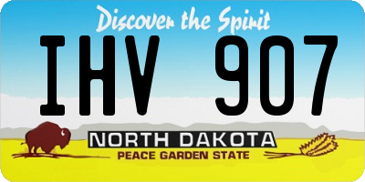 ND license plate IHV907