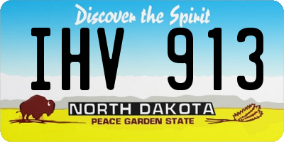 ND license plate IHV913