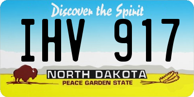 ND license plate IHV917