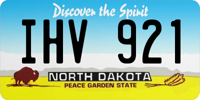 ND license plate IHV921