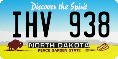 ND license plate IHV938