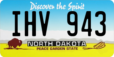 ND license plate IHV943