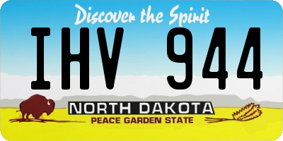 ND license plate IHV944