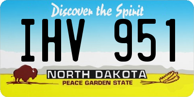 ND license plate IHV951