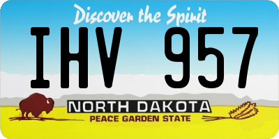 ND license plate IHV957