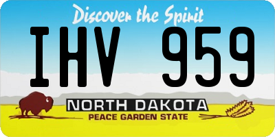 ND license plate IHV959