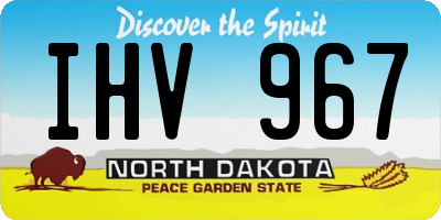 ND license plate IHV967