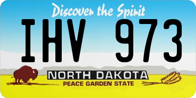 ND license plate IHV973