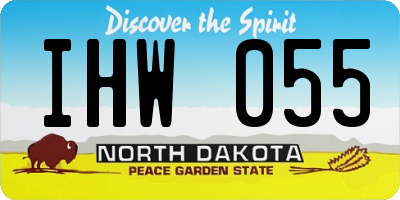 ND license plate IHW055