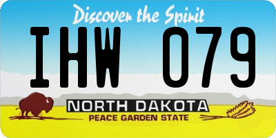 ND license plate IHW079