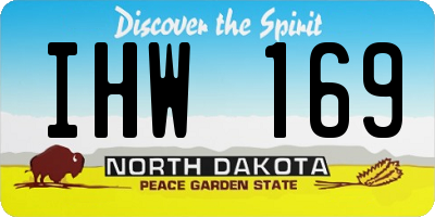 ND license plate IHW169